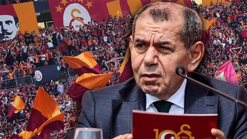 Galatasaray taraftarından Dursun Özbek'e protesto