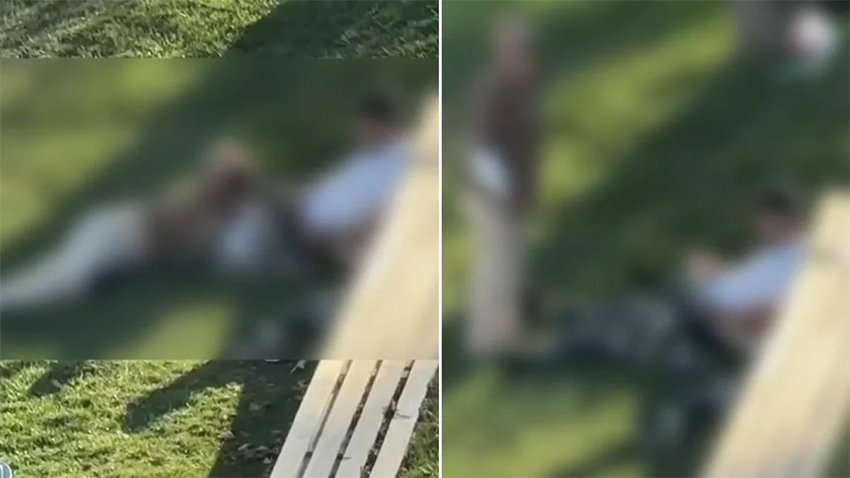 Pendik'te parkta ahlaksız görüntüler!
