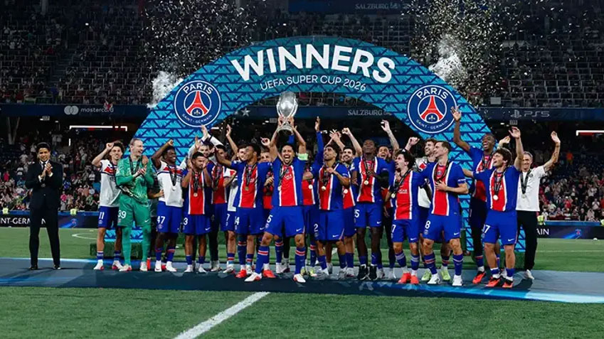 PSG UEFA Süper Kupa'yı müzesine götürdü