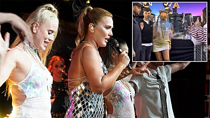 Demet Akalın'a konserinde taciz şoku!